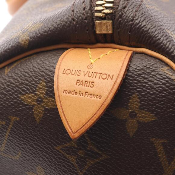 Louis Vuitton Keepall Monogram Boston Bag Canvas Leather Brown main image 5